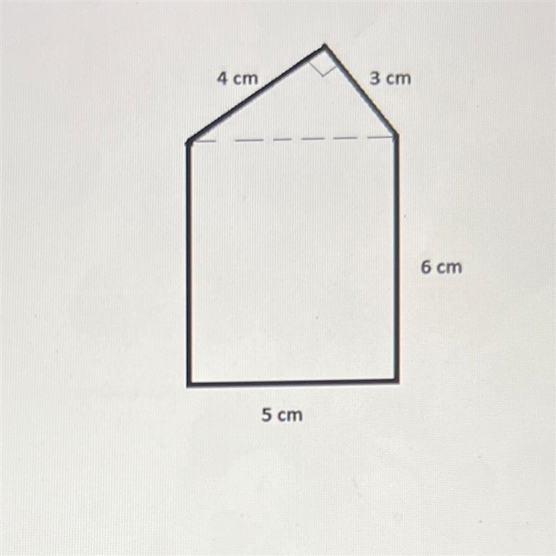 PLS HELP ME 26) Find the area of the figure. A) 30cm^2 B) 36cm^2 C) 42cm^2 D) 48cm-example-1