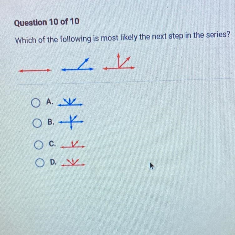 Question 10 of 10 Which of the following is most likely the next step in the series-example-1