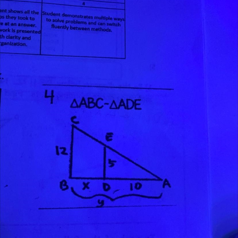 In each of the following, solve for X.-example-1