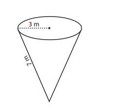 Find the Surface Area of the cone. → (Round the answer to nearest tenth.) ( use π = 3.14 ) Thanksss-example-1