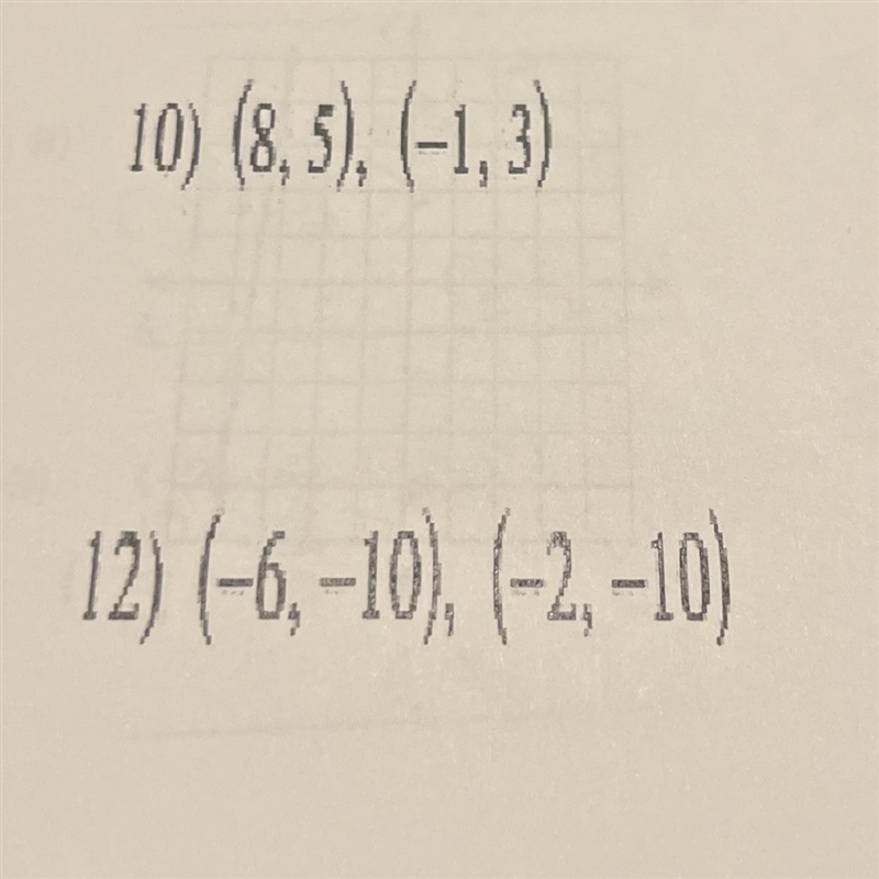 Find the distance between each pair of points round to nearest tenth if needed-example-1