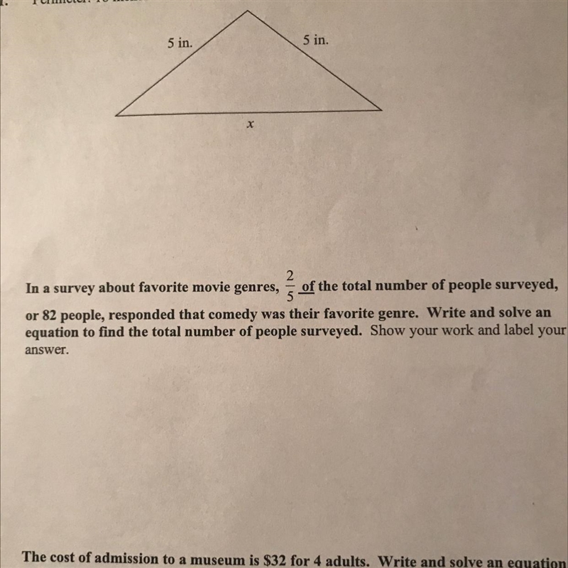 PLEASE HELP!!!!! In a survey about favorite movie genres, 2/5 of the total number-example-1