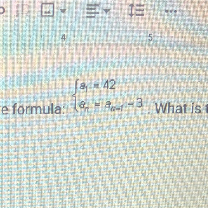 An arithmetic sequence has this recursive formula: What is the explicit formula?-example-1