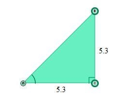 Analyze the diagram below and answer the question that follows. In the triangle above-example-1