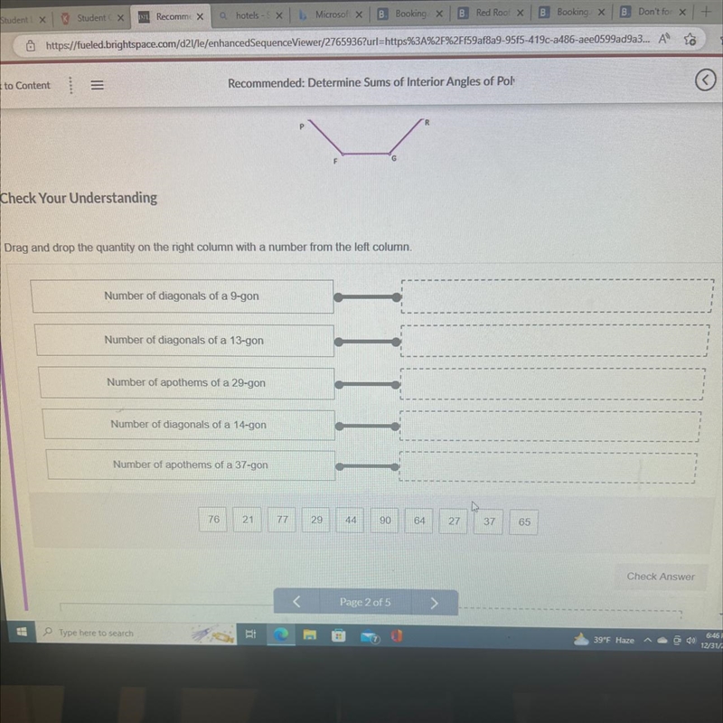 Drag and drop the quantity on the right column with a number from the left column-example-1