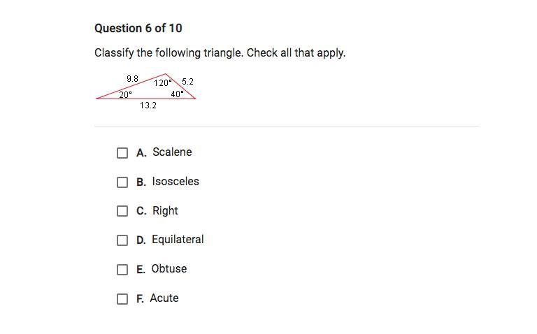 Classify the following triangle.-example-1