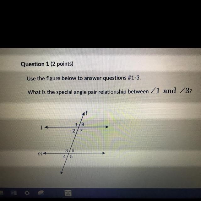 What is the special angle pair relationship between the two?-example-1