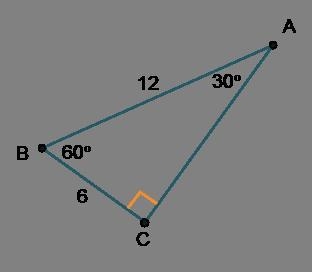 Triangle A B C is shown. Angle A C B is a right angle. The length of hypotenuse A-example-1