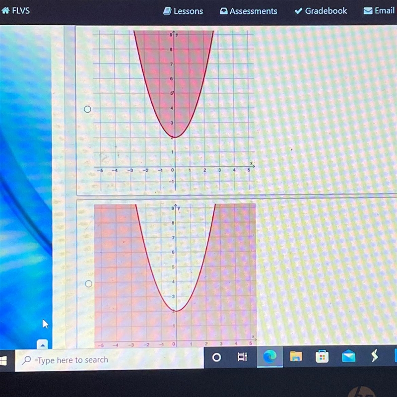 Which graph represents the solution of y > x2 + 2?-example-1