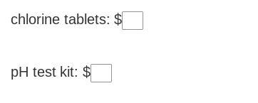 A pool manager balances the pH level of a pool. The price of a bucket of chlorine-example-1