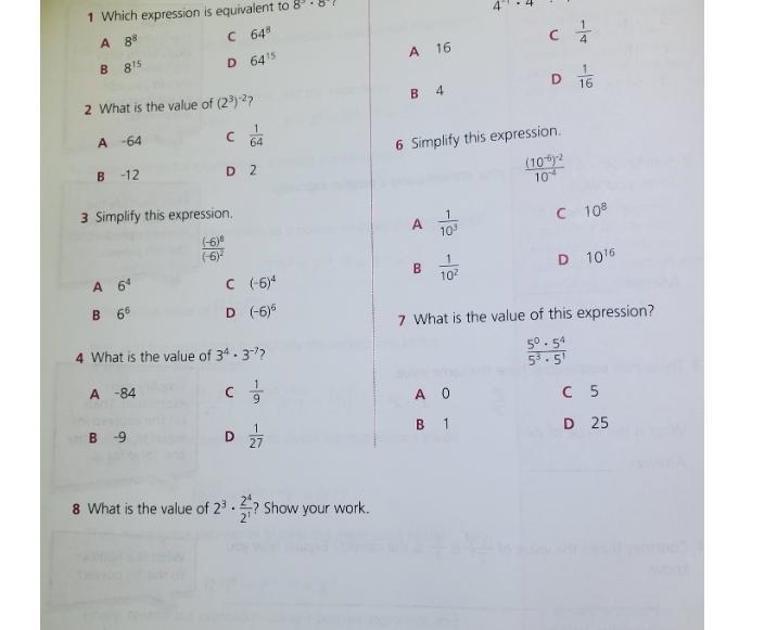 Answer and show work if asked-example-1