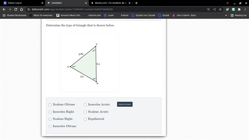 Determine the type of triangle that is drawn below.-example-1