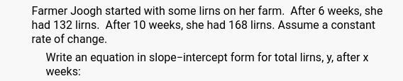 Can you help me with this slope-intercept form equation, please?-example-1