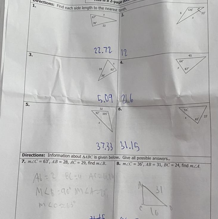 Can anyone help me on any of these math problems? except for 7-example-1