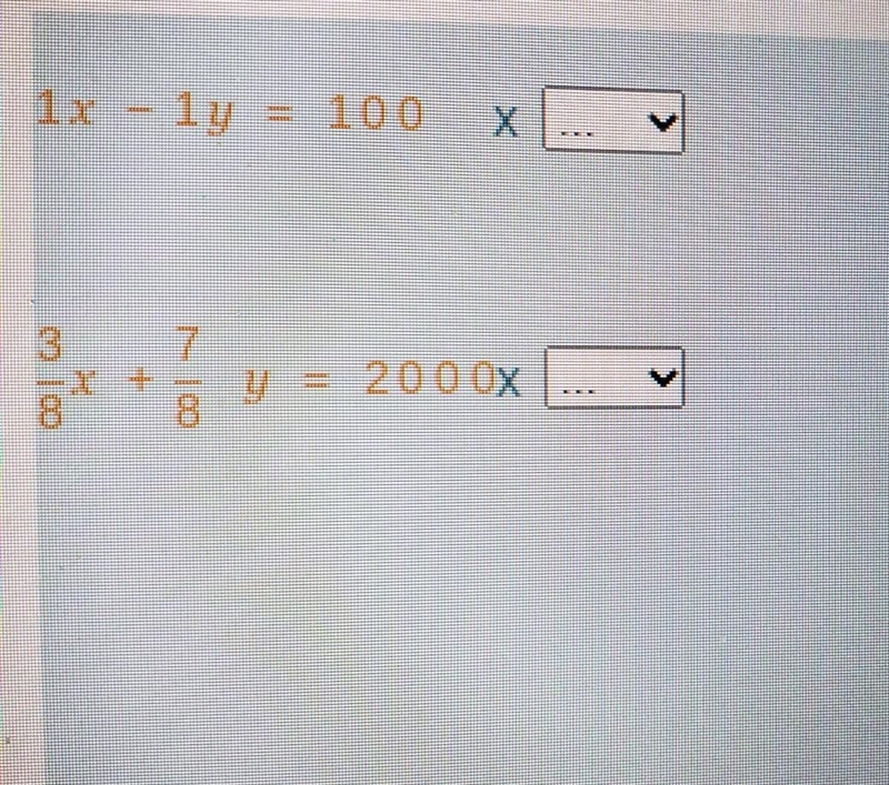 I don't know what number to multiply these coefficients by to be able to cancle and-example-1