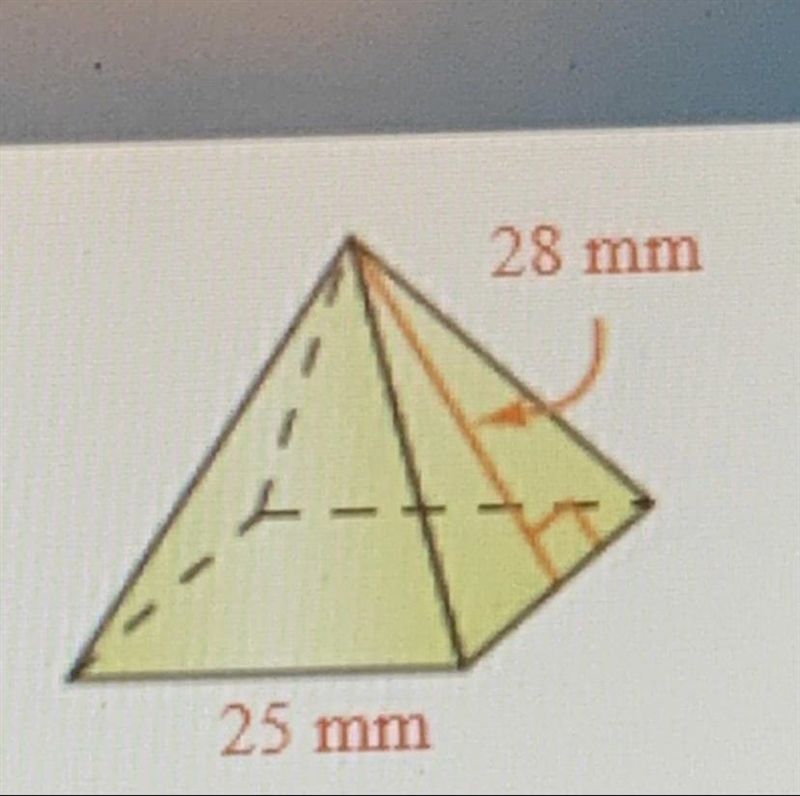 What is the Volume of the square pyramid? (Round to the nearest tenth as needed)-example-1