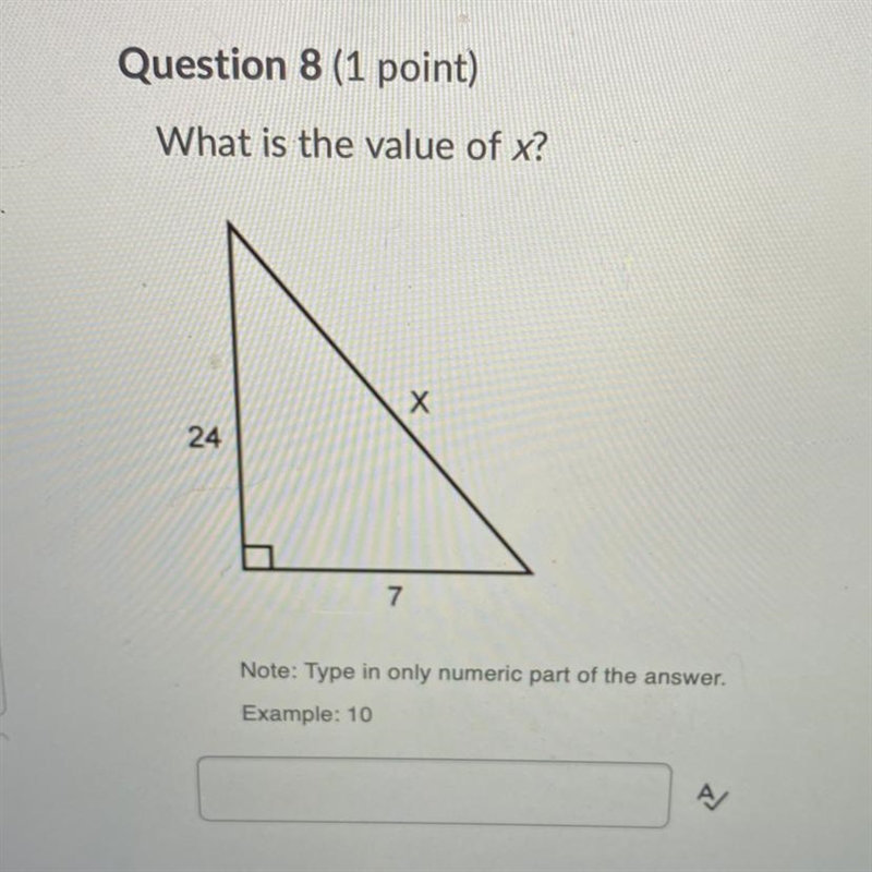 What is the value of x? Х 24 7 can someone explain how i can do the math for these-example-1