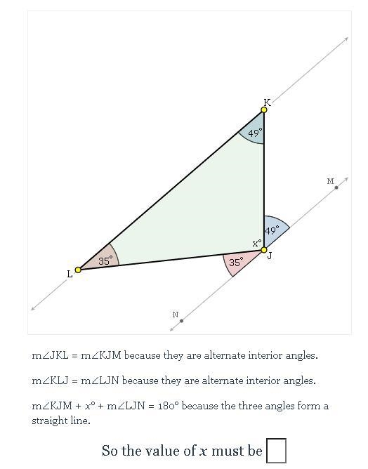 Can somebody help me find this missing angle please.-example-1