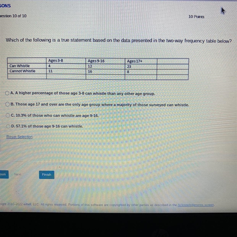 Which of the following is a true statement based on the data presented in the two-example-1