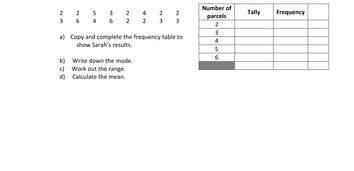 Mean and Median frequency table-example-1