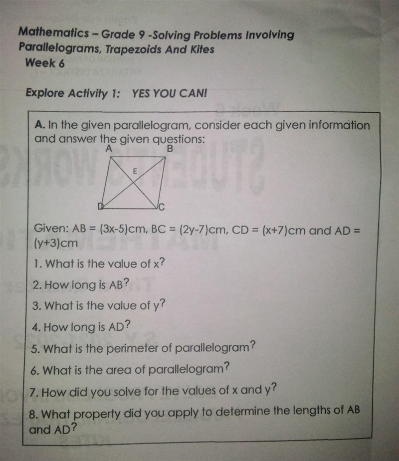 Explore Activity 1: Yes you Can Do! please help me, because I really need the answer-example-1