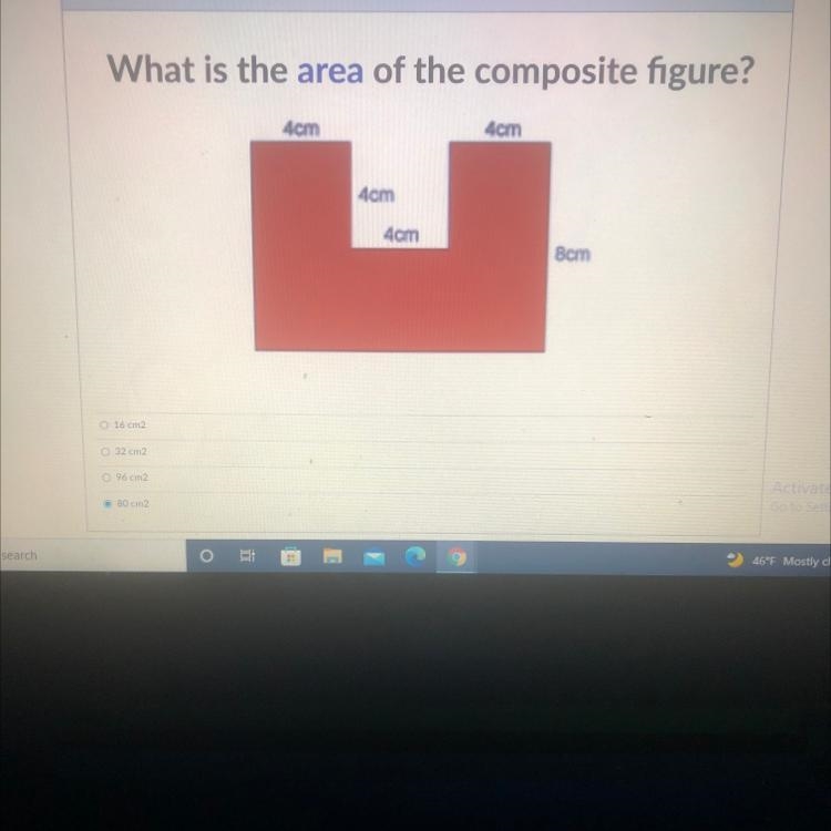 What is the area of the composite figure?-example-1