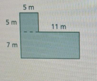 Find the area and the area of the figure.​-example-1