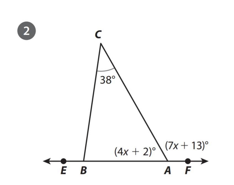 HELP ME!!!! IT IS 3:30 A.M. and I am DESPERATE!!!!!!! Find the missing angle.-example-1