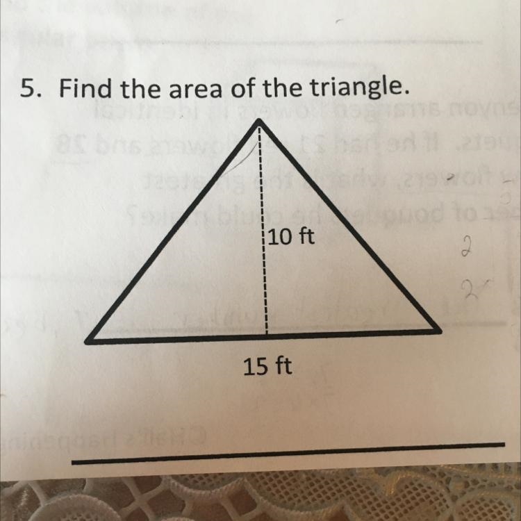 Find the area of the triangle PLEASE HELP ME-example-1