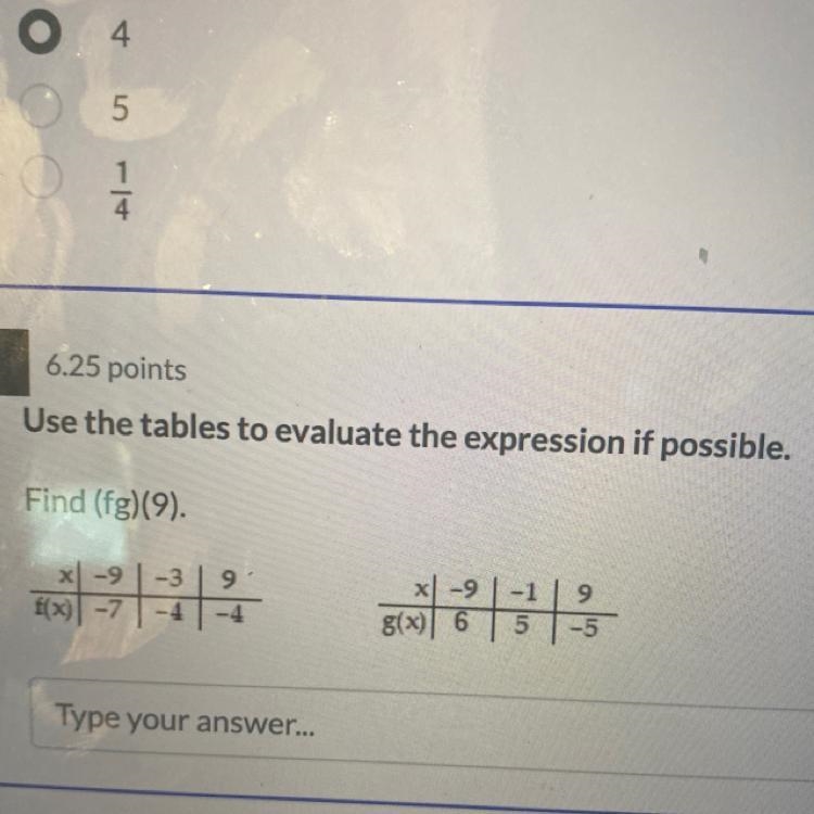 How do I use the tables to evaluate the expression-example-1