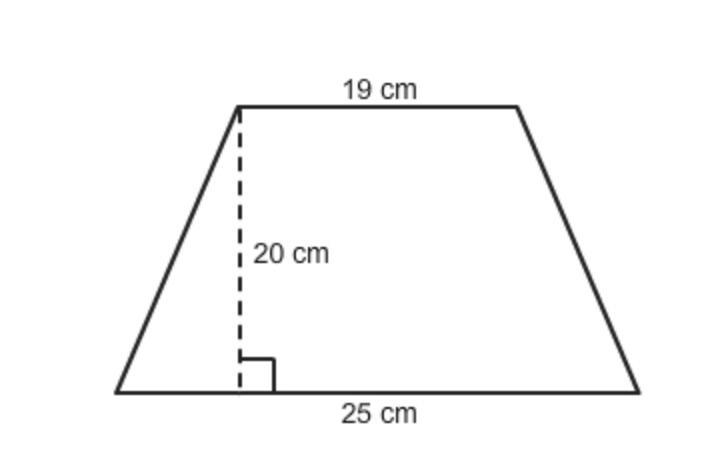 What is the area of this trapezoid? 340 cm² 427.5 cm² 440 cm² 487.5 cm²-example-1