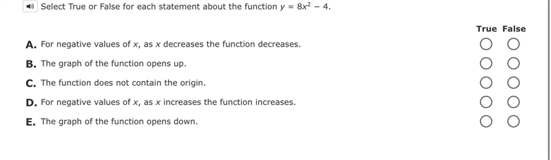 (Need help fast due today and will fail if not done today!) Select True or False for-example-1