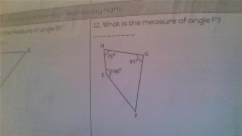 What is the measure of angle F????-example-1