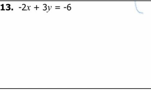 Convert the following equations from standard form to slope-intercept form.(show work-example-1