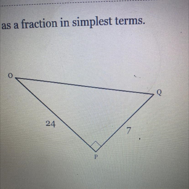 Express sin Q as a fraction in simplest terms.-example-1