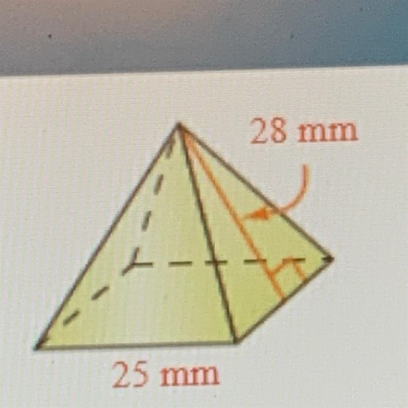 What is the Volume of the square pyramid? (Round to the nearest tenth as needed)-example-1