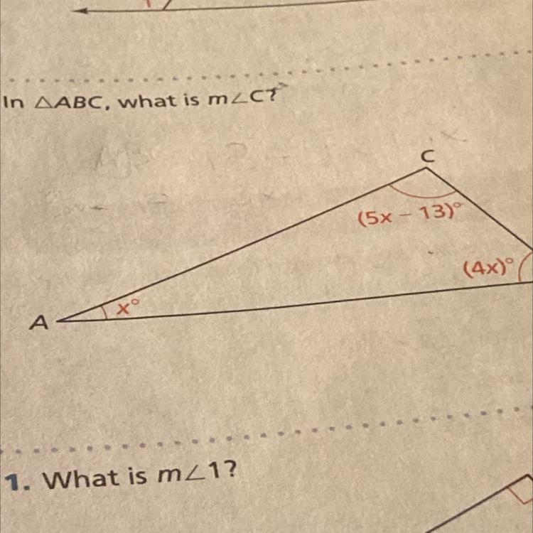 In triangle ABC, what is m angle C-example-1