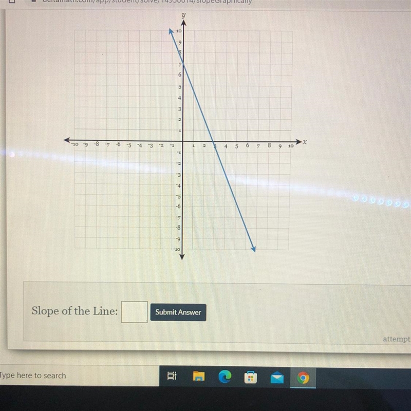 Draw a line representing the "rise" and a line representing the "run-example-1