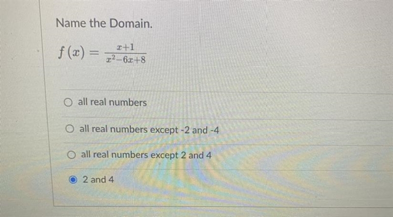 Can you help me with this question Name the Domain.-example-1