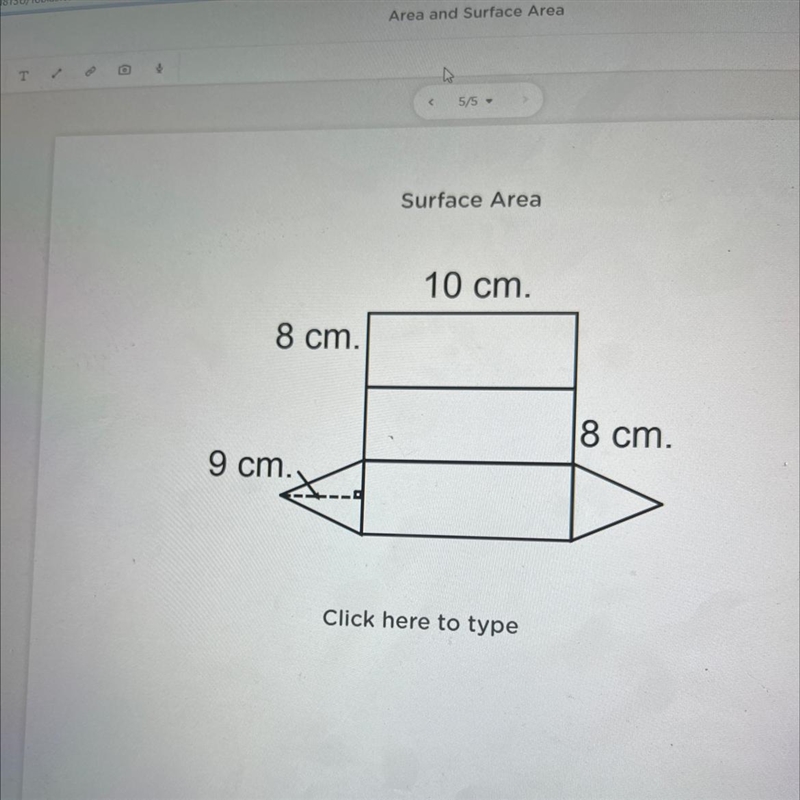 What is the surface area of this shape(step by step if possible)-example-1