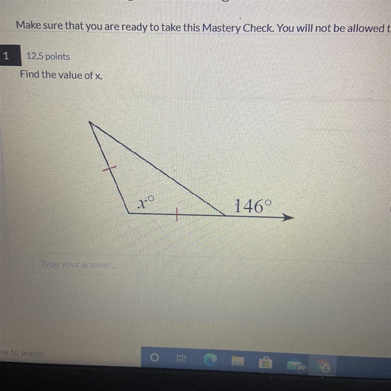 Find the value of X-example-1