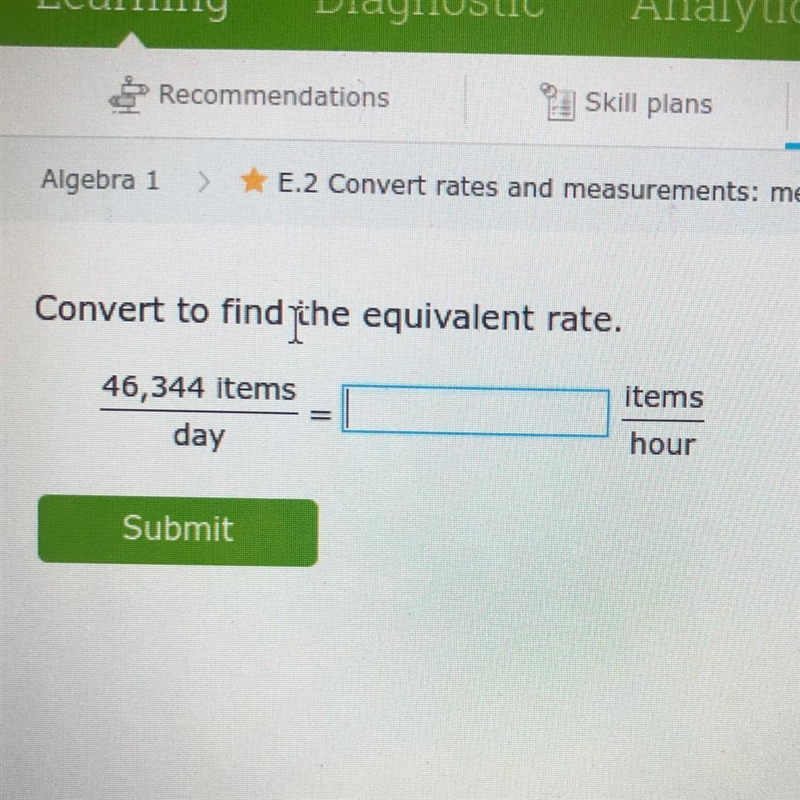 Convert to find the equivalent rate.-example-1