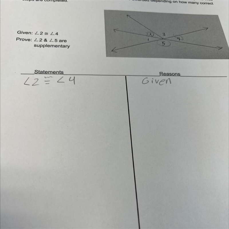 Prove measure 2 & measure 5 are supplementary-example-1