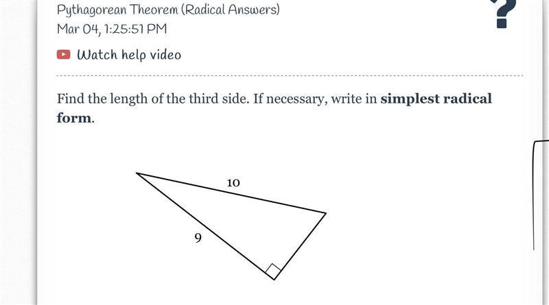 HELP ASAPP PLEASE THIS IS ABOUT PYTHAGOREAN THEROM SPMETHING LIKE THAT please help-example-1