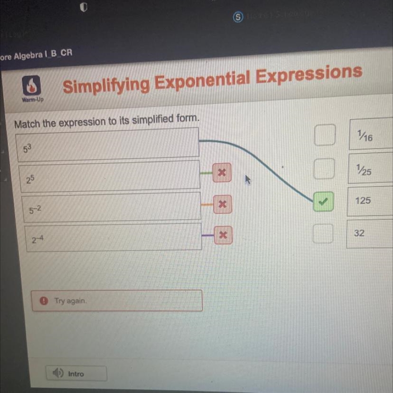 Match the expression to its simplified form.-example-1