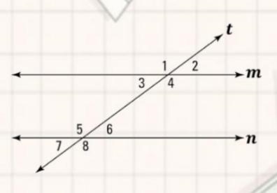 If angle 1 is 140°, then find the measure of the other angles.-example-1