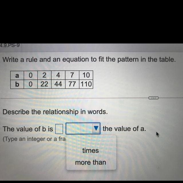 The value of B is __ The value of a-example-1