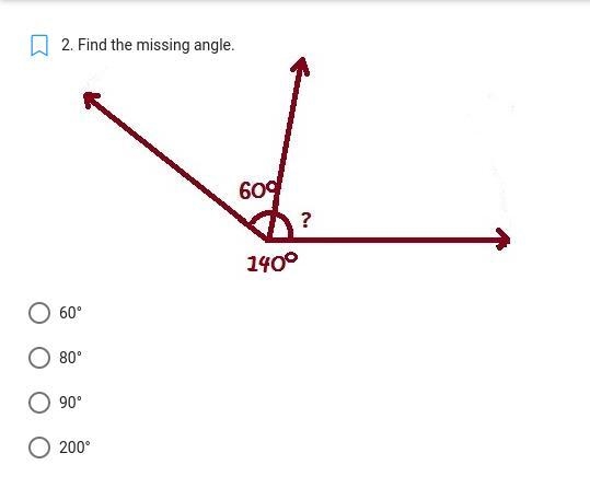 Find the missing angle. 60° 80° 90° 200-example-1