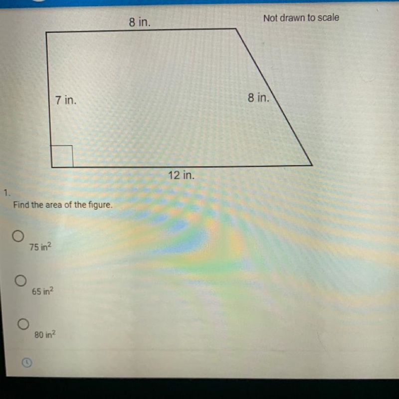 Drawn to scale find the area of the figure-example-1