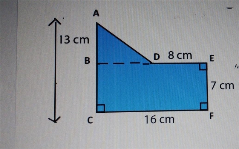 Calculate the area of the figure below​-example-1